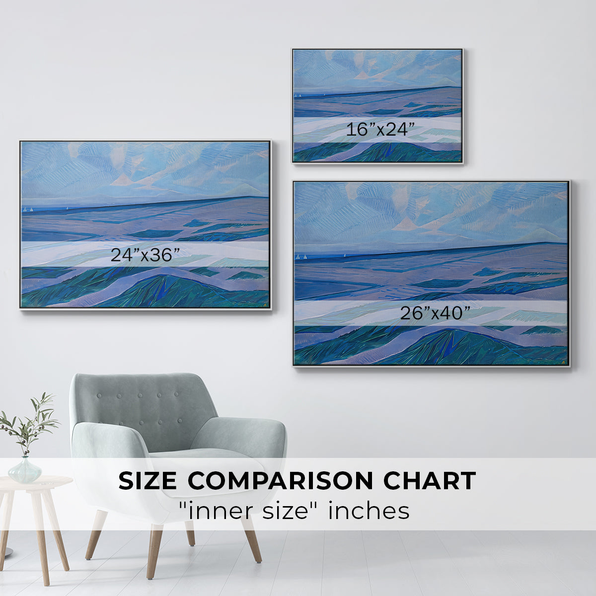 Dune Landscape, 1911 - Floater Framed Canvas Print