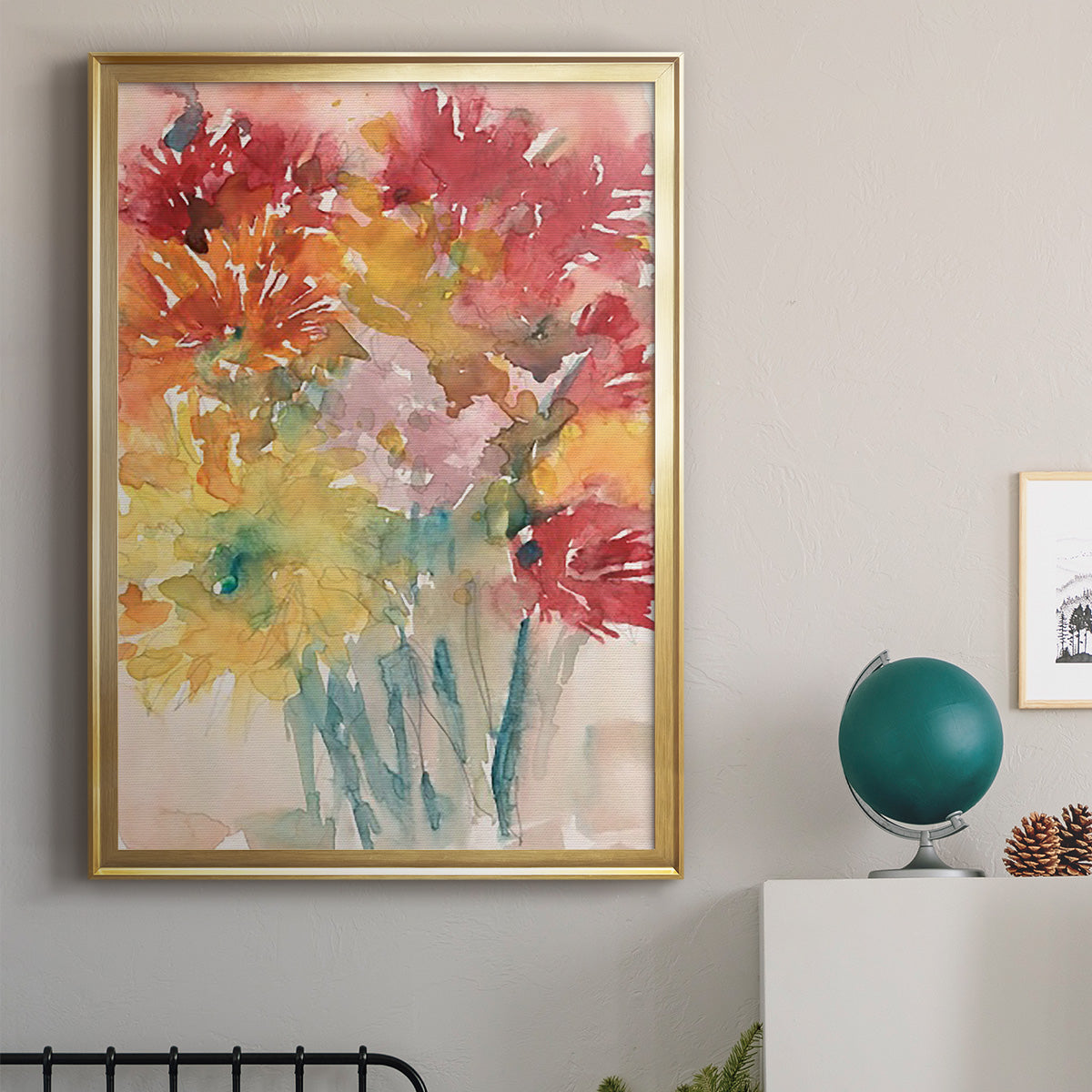 Floral Treats I - Modern Framed Canvas Print