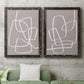 Linen Roundabout I - Premium Framed Canvas 2 Piece Set - Ready to Hang