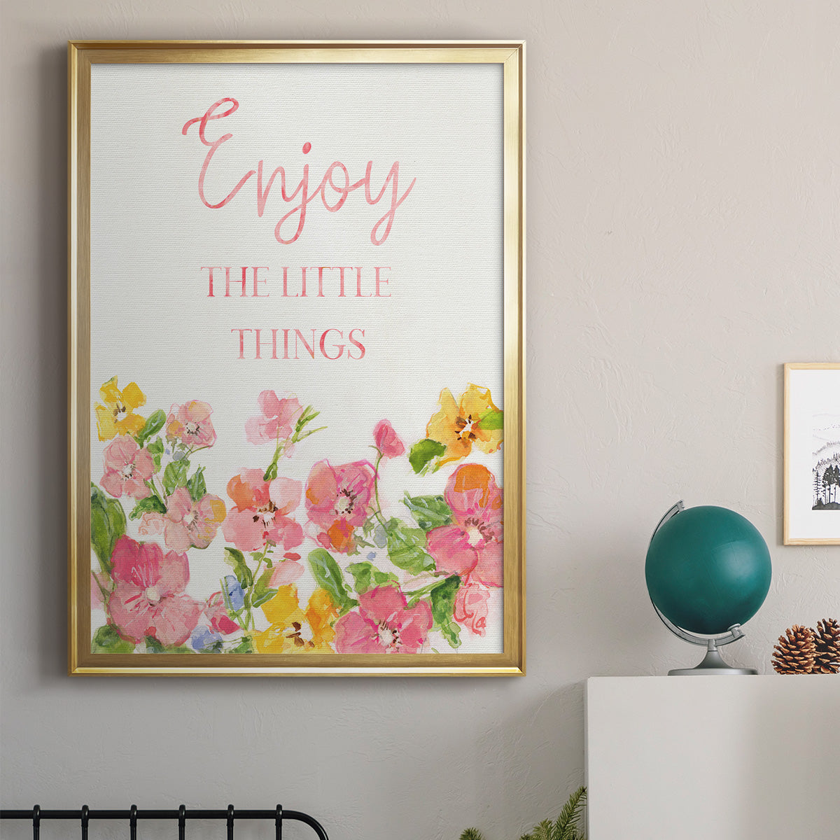 Little Things - Modern Framed Canvas Print