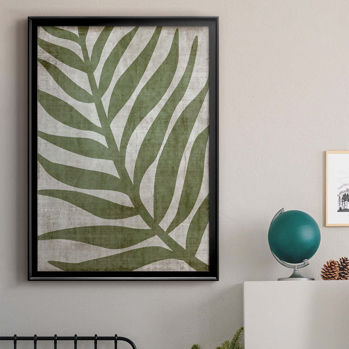 Island Greenery I - Modern Framed Canvas Print