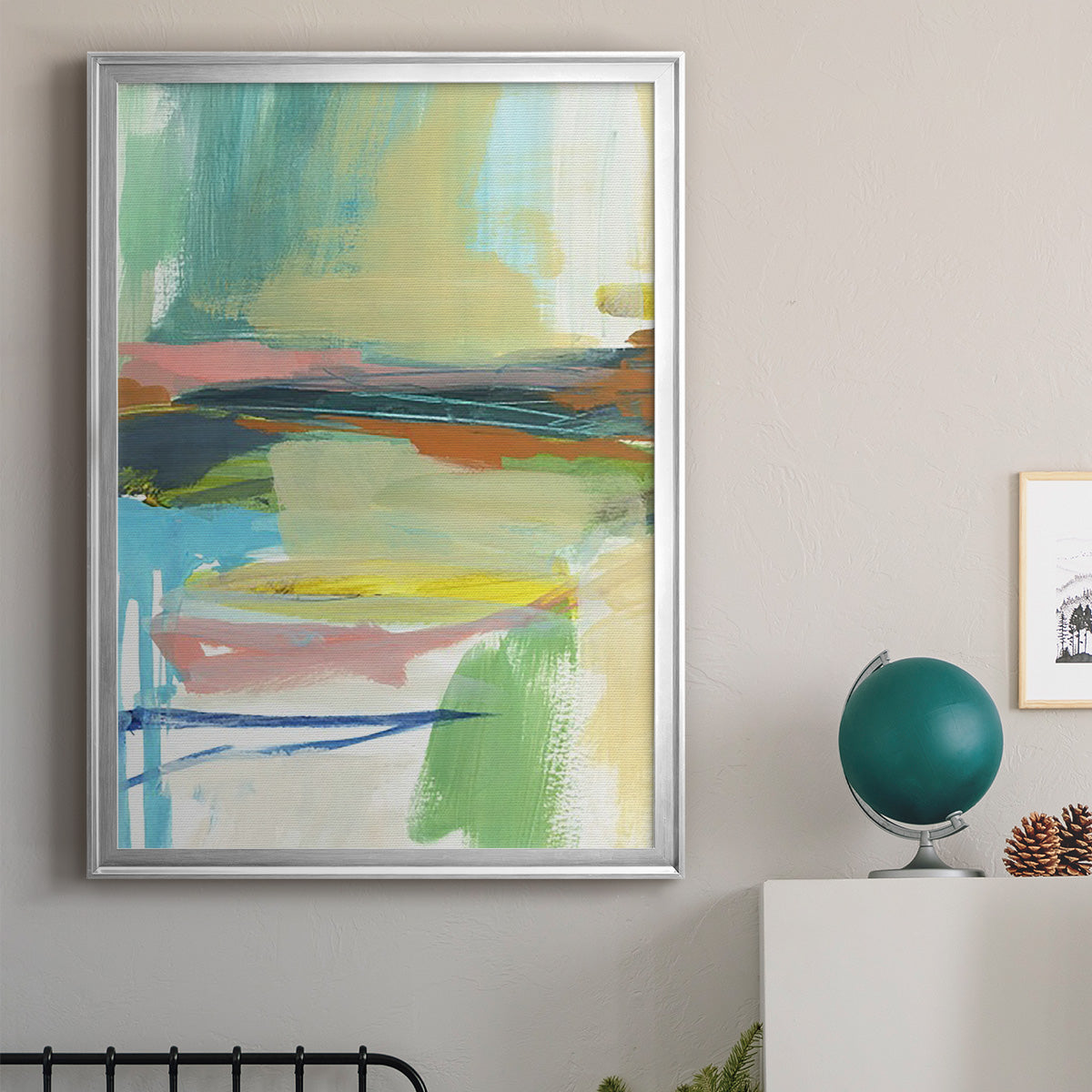 Radiant Horizon III - Modern Framed Canvas Print