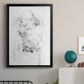 Graphite Abstract IV - Modern Framed Canvas Print