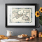 Bordered Map of Canada - Modern Framed Art Print