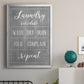 Laundry Schedule - Modern Framed Canvas Print