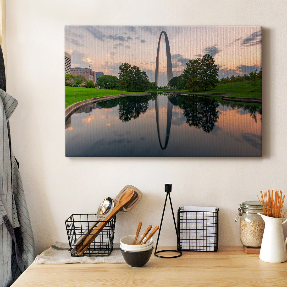 St. Louis, Missouri, USA Park View - Canvas Art Print