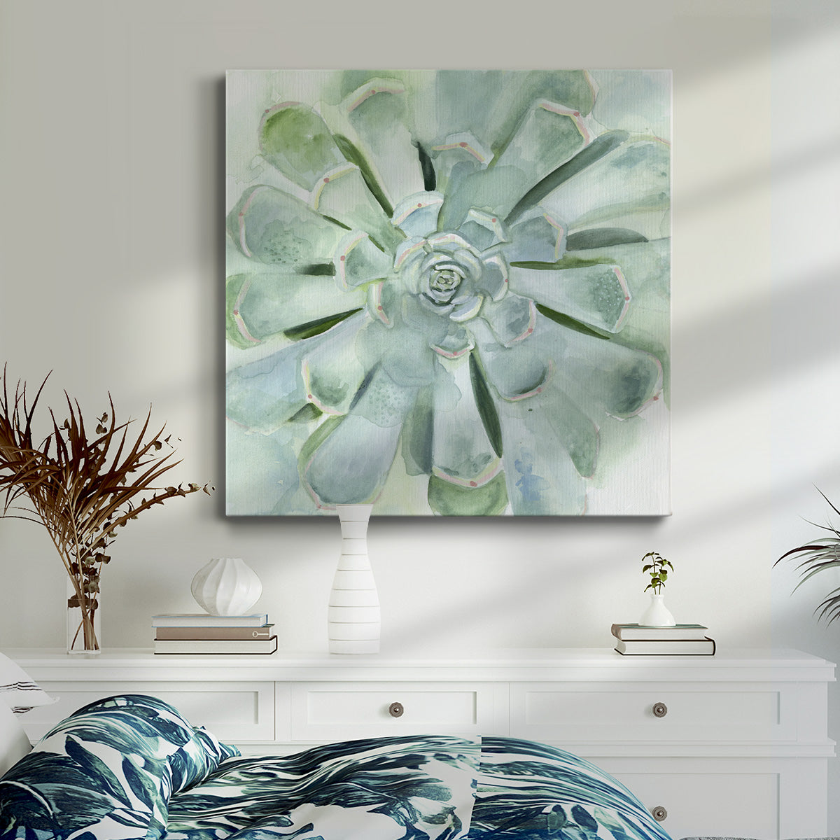 Verdant Succulent IV-Premium Gallery Wrapped Canvas - Ready to Hang