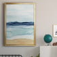 Watercolor Ocean Horizon II - Modern Framed Canvas Print