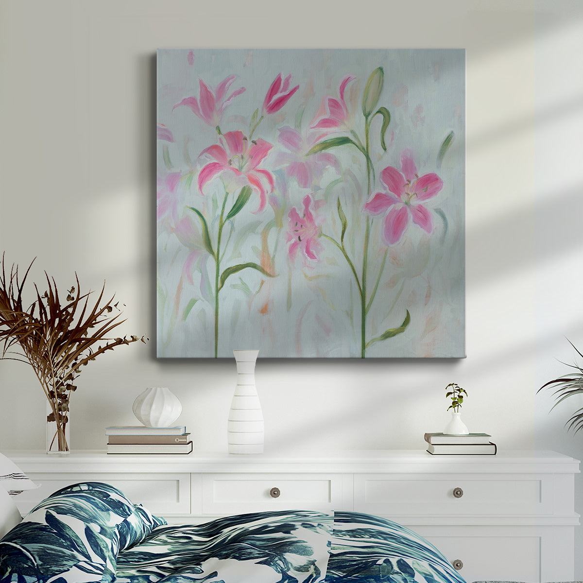 Dancing Pink Trio II - Canvas Art Print