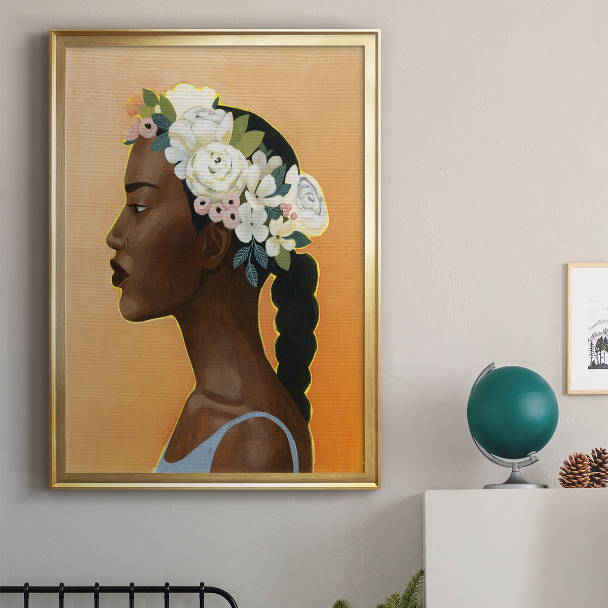 Modern Laurel II - Modern Framed Canvas Print