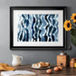 True Blue Wave I - Modern Framed Art Print
