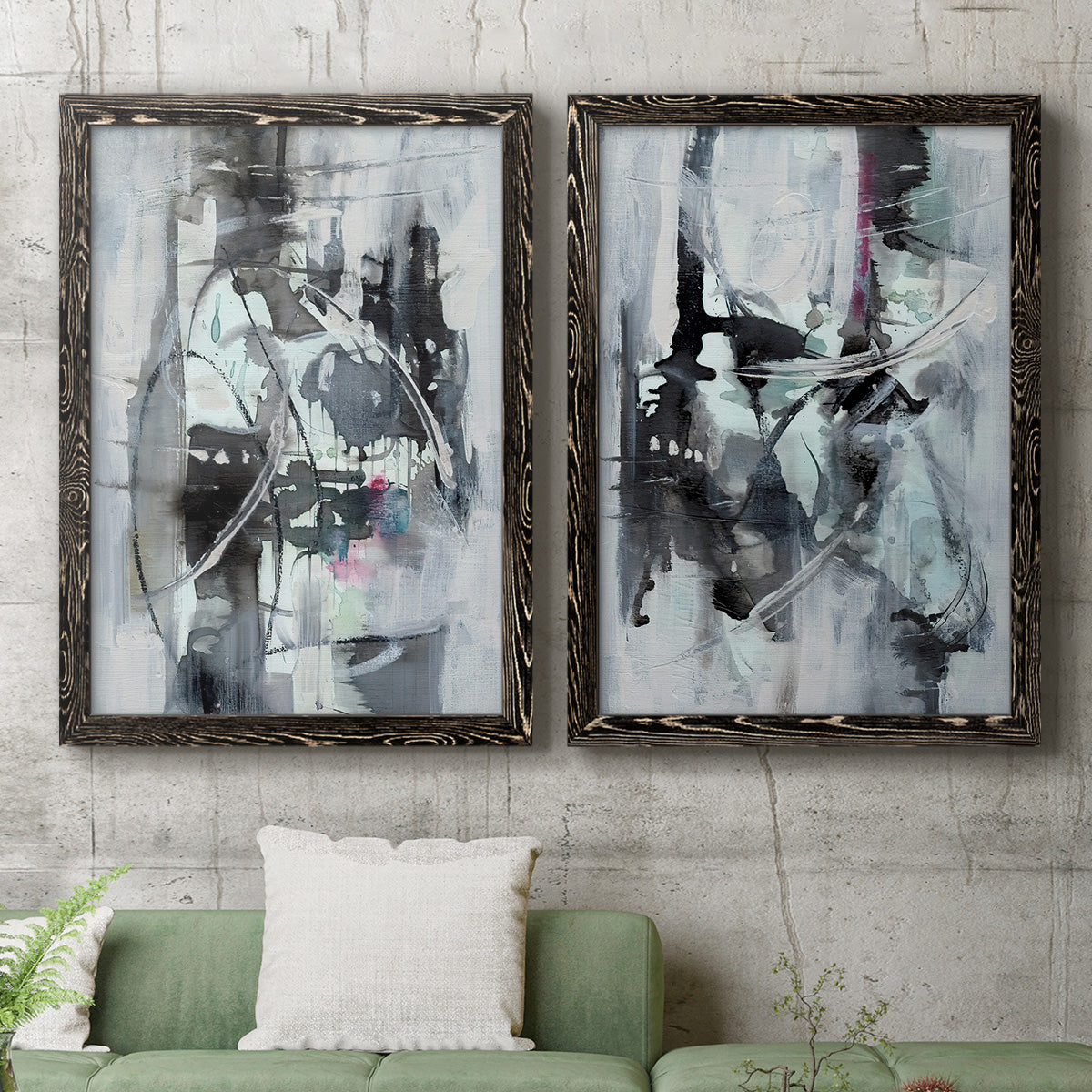 Indian Lore I - Premium Framed Canvas 2 Piece Set - Ready to Hang