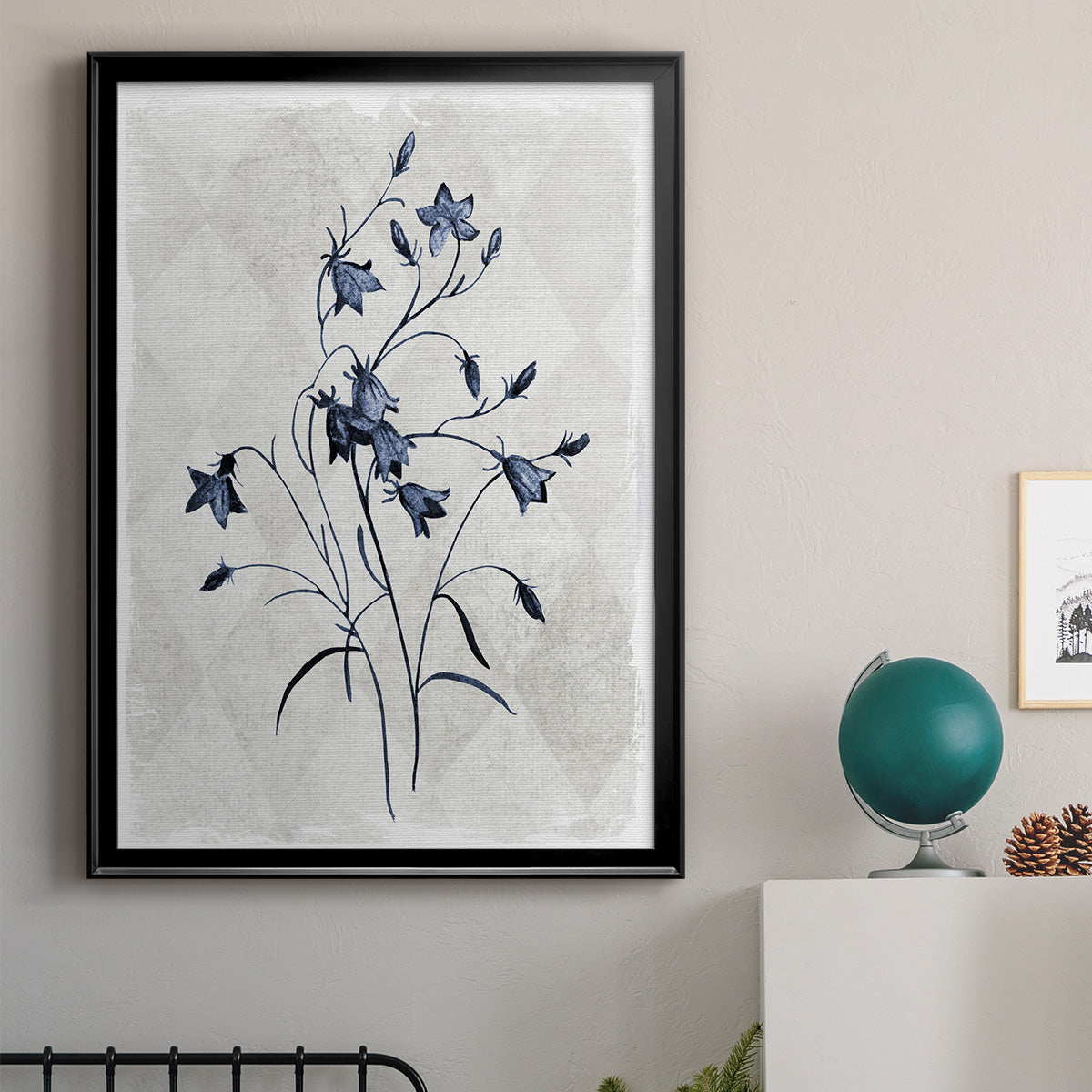 Harlequin Botanical II - Modern Framed Canvas Print