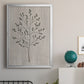 Leaves and Wood II - Modern Framed Canvas Print