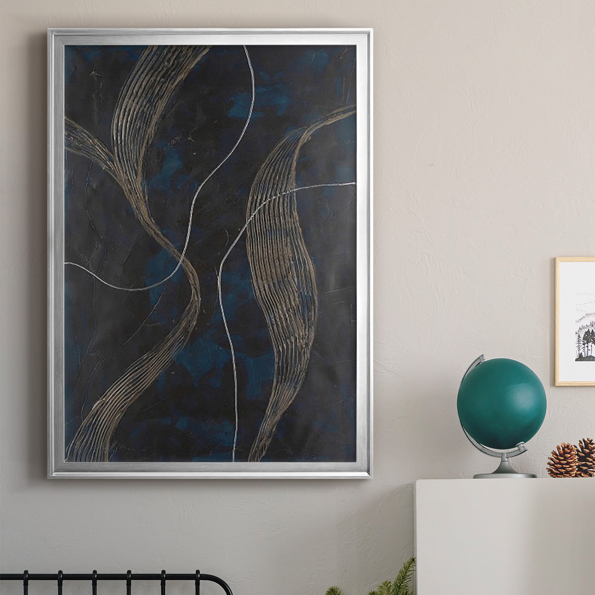 Laminar Flow II - Modern Framed Canvas Print