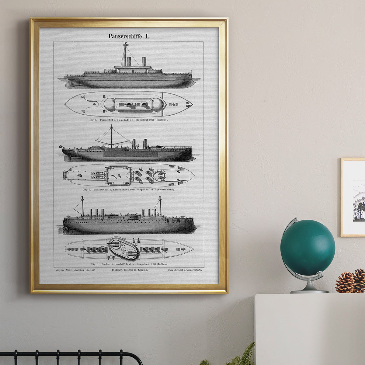 Industrial Ship - Modern Framed Canvas Print