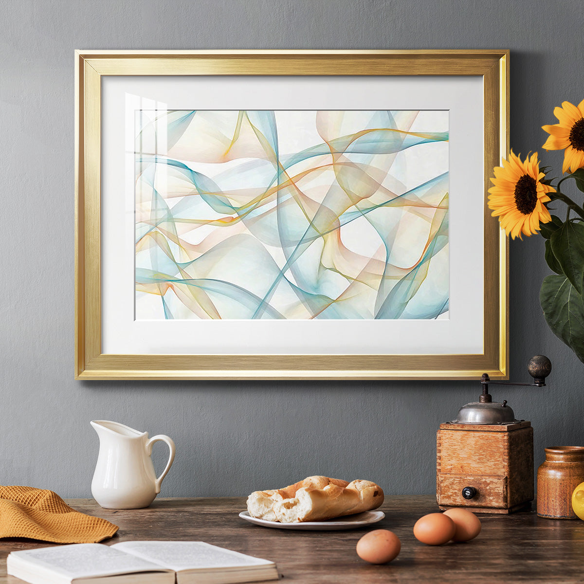 Curves and Waves VI Premium Framed Print - Ready to Hang