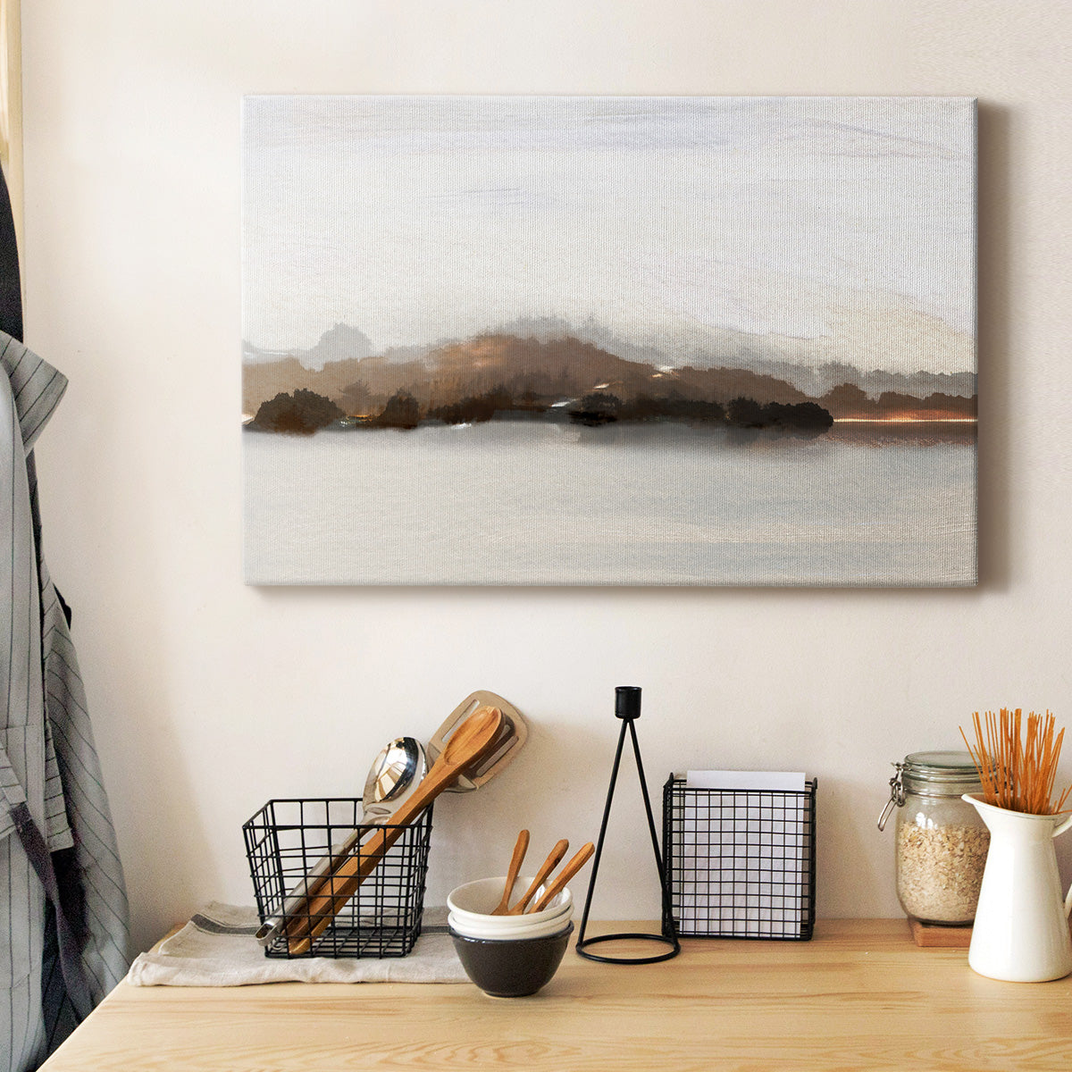 Slauson Mountain at Dusk Premium Gallery Wrapped Canvas - Ready to Hang