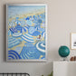 Sky Blue Beach - Modern Framed Canvas Print