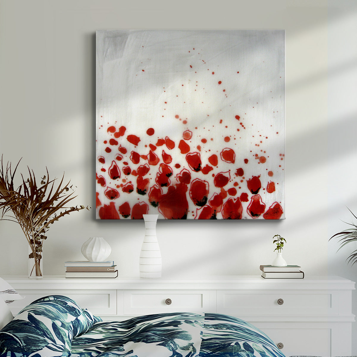 Red Drops VIII - Canvas Art Print