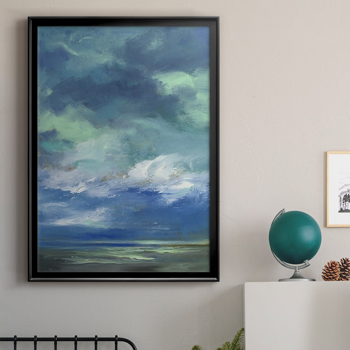 Island Morning - Modern Framed Canvas Print