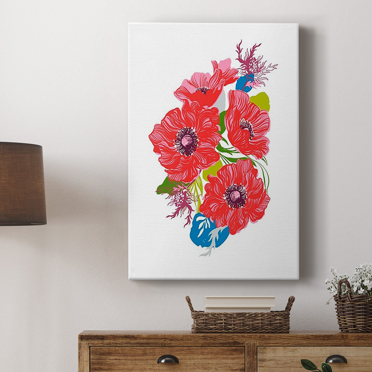 Brilliant Poppies I - Canvas Art Print