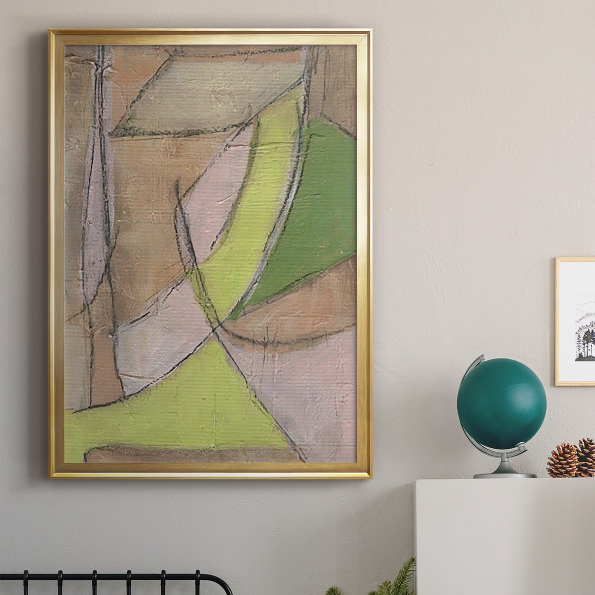 Many Layers II - Modern Framed Canvas Print