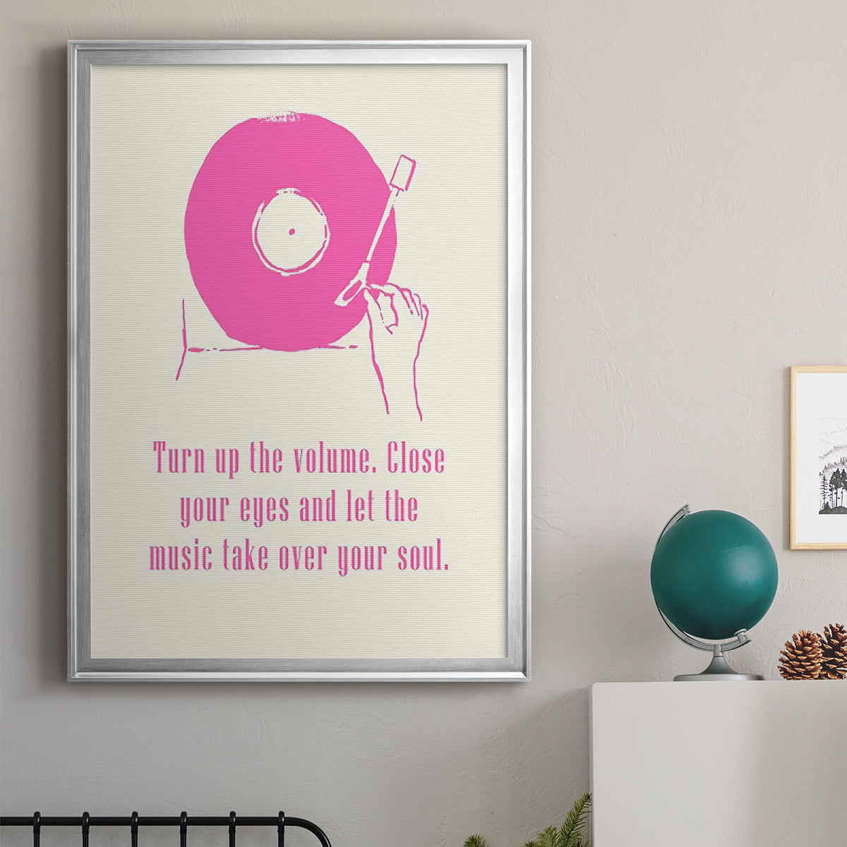 Sweet Melody III - Modern Framed Canvas Print