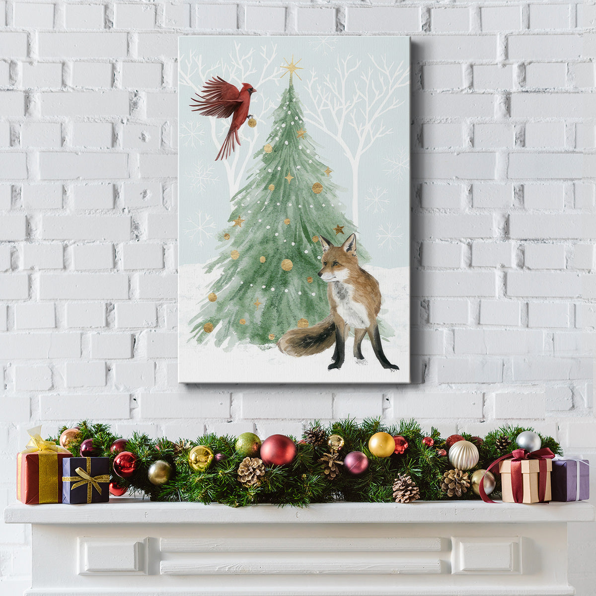 Christmas in the Forest Collection B - Gallery Wrapped Canvas