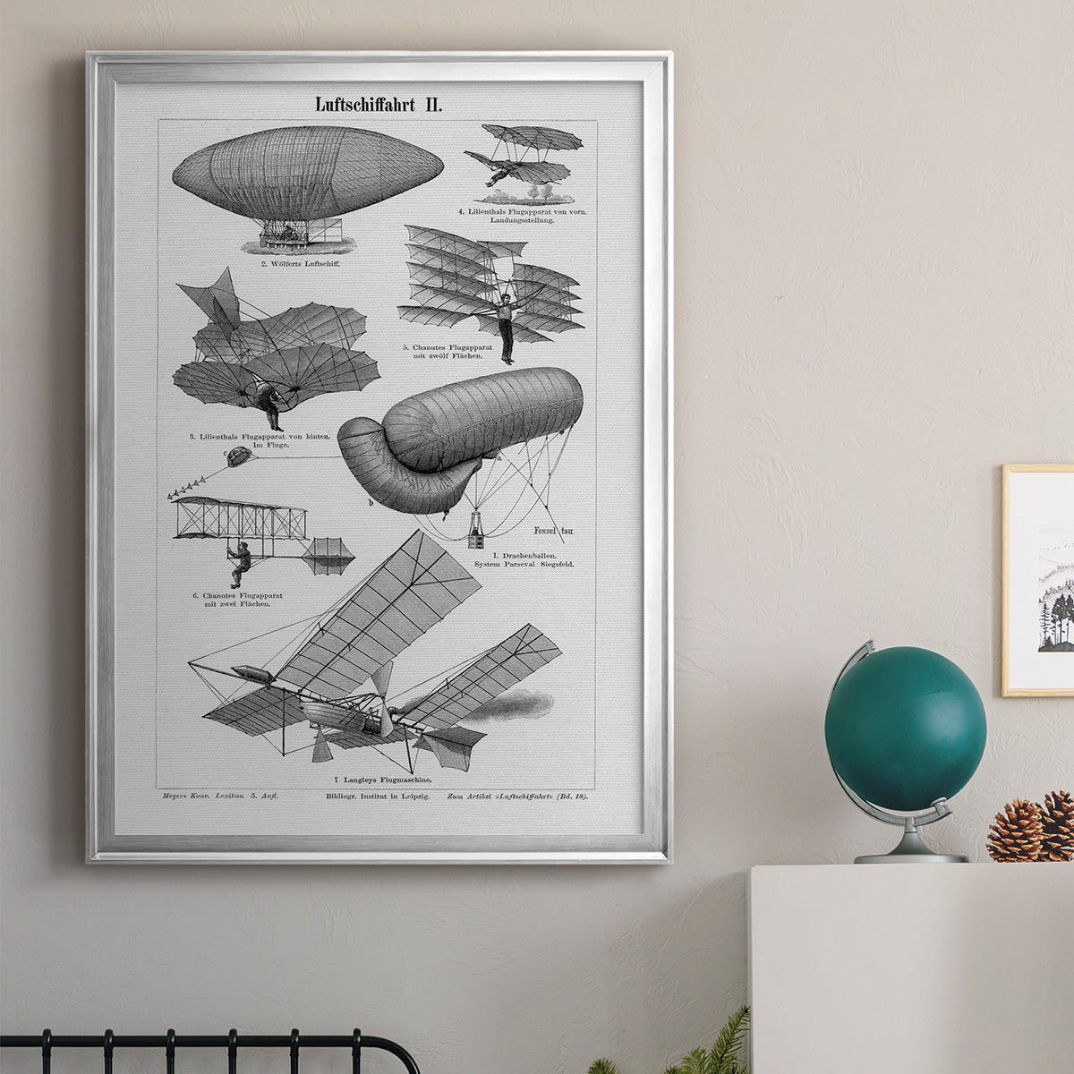 Industrial Flight - Modern Framed Canvas Print
