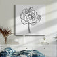 Peony Contour I - Canvas Art Print