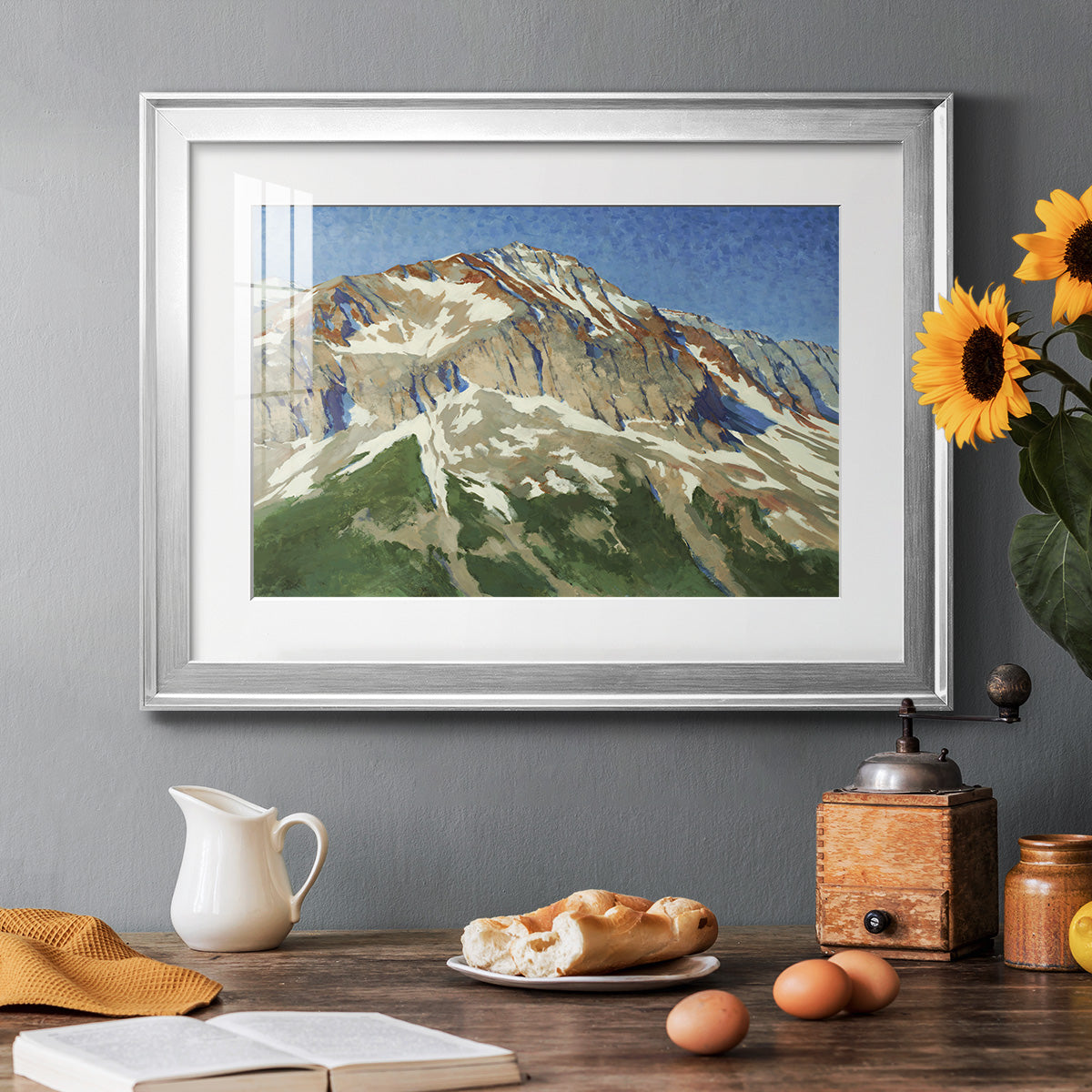 Vermillion Ascent Premium Framed Print - Ready to Hang