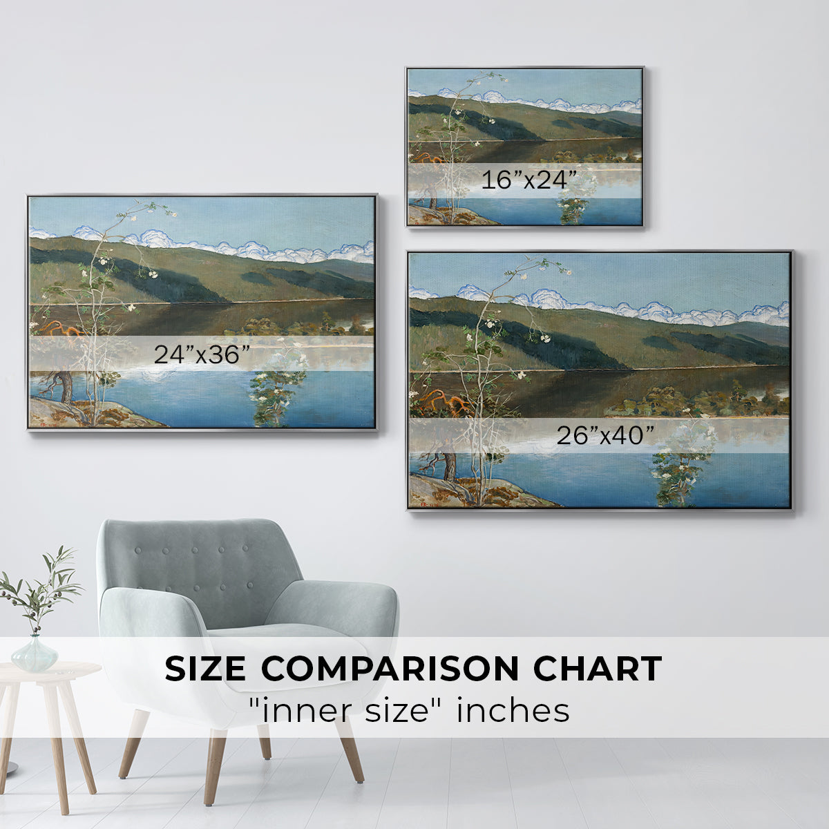 Thunderclouds on the Horizon, 1897 - Floater Framed Canvas Print