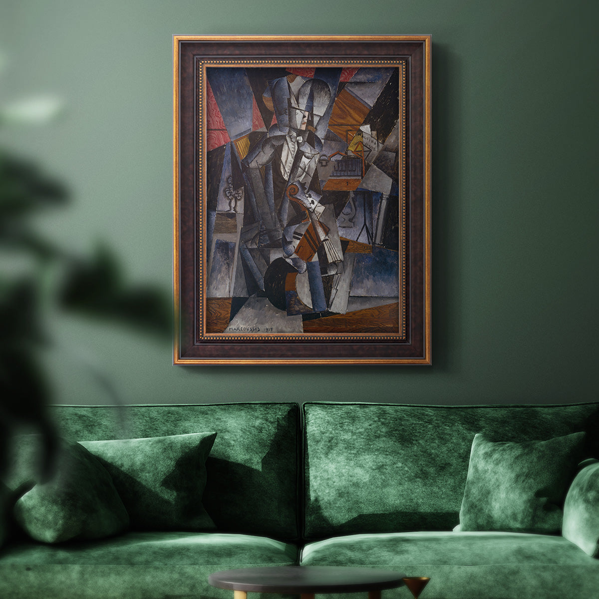 The Musician - Ornate Framed Canvas Print