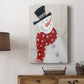 Festive Snowman I Premium Gallery Wrapped Canvas - Ready to Hang