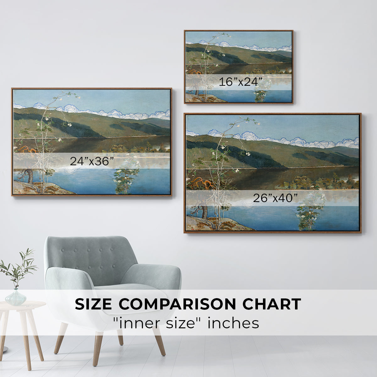 Thunderclouds on the Horizon, 1897 - Floater Framed Canvas Print