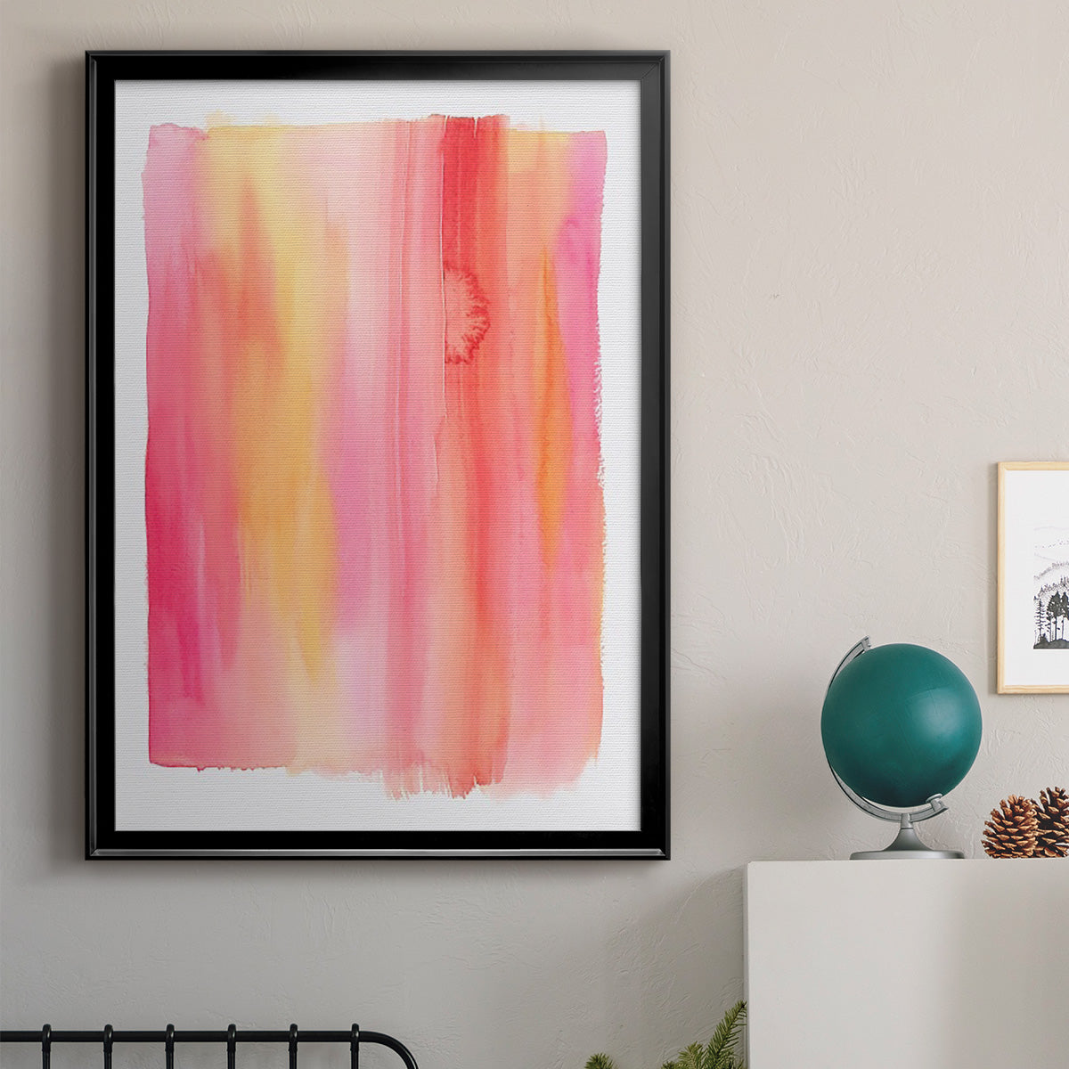 Summer Sherbet Wash I - Modern Framed Canvas Print