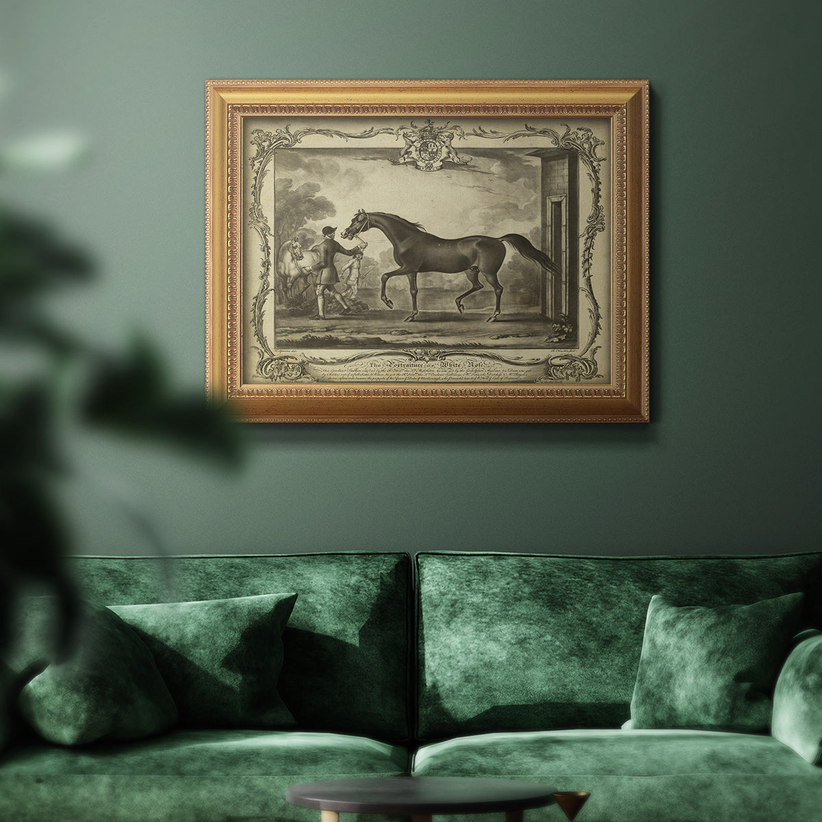 Distinguished Horses IV Premium Framed Canvas- Ready to Hang