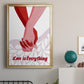 Groovy Love I - Modern Framed Canvas Print