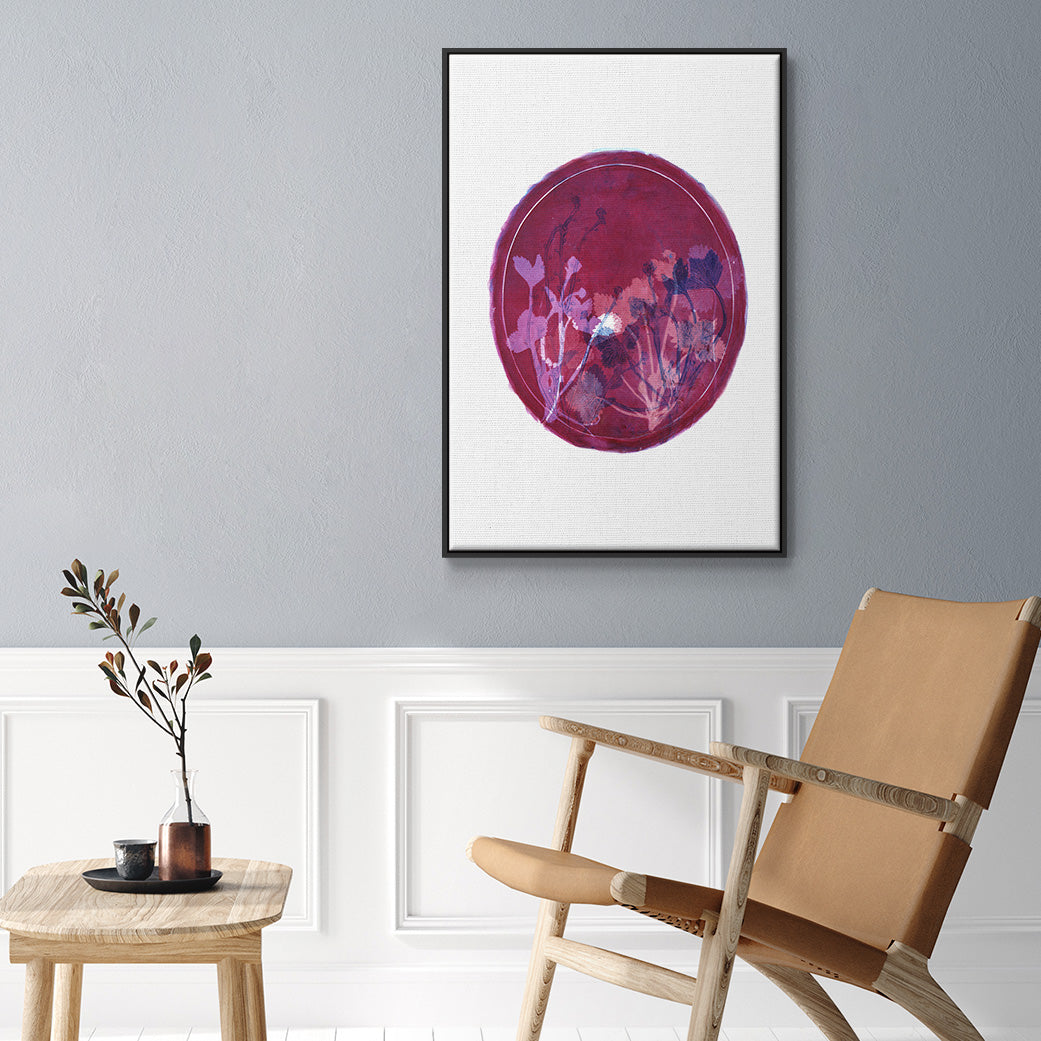 Strawberries and Forg II - Framed Premium Gallery Wrapped Canvas L Frame - Ready to Hang