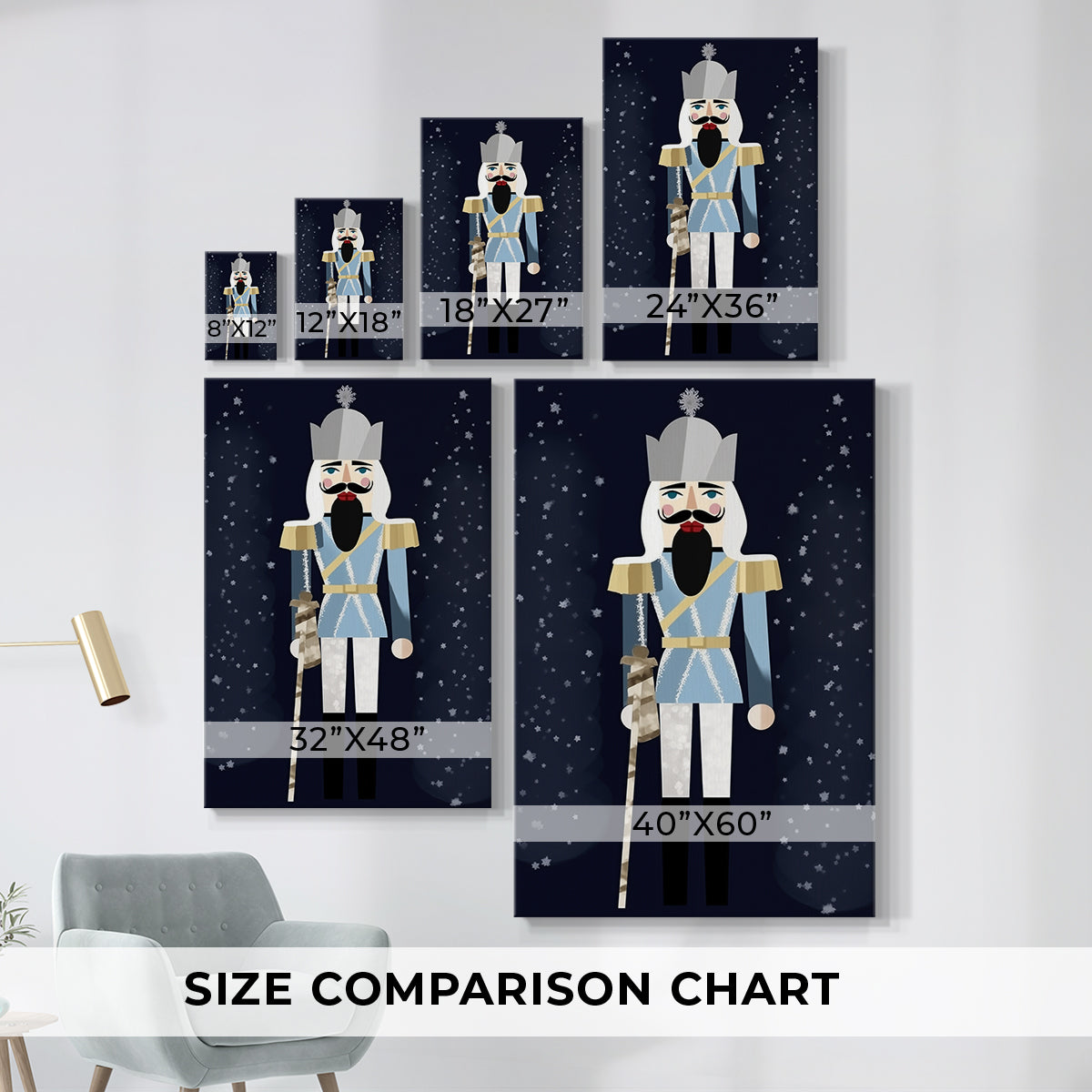 Chalk Nativity Whisper - Canvas Art Print