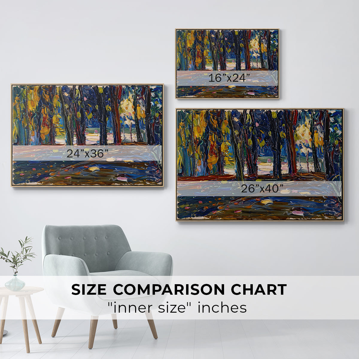Autumn Study, 1908 - Floater Framed Canvas Print