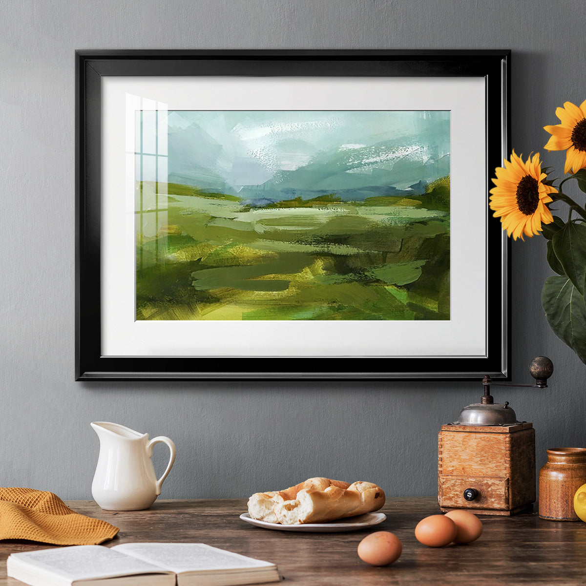 Emerald View II Premium Framed Print - Ready to Hang