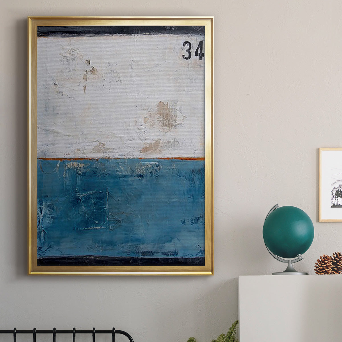 Take 34 - Modern Framed Canvas Print