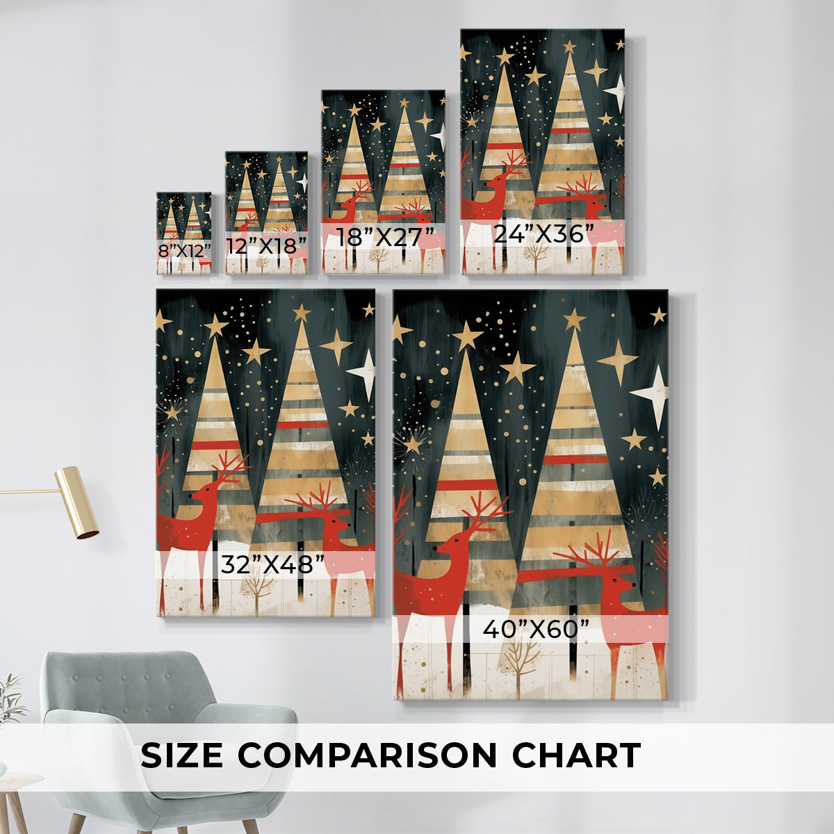 Bells of Warm Lantern Carol - Canvas Art Print