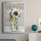 Thankful, Grateful, Blessed - Modern Framed Canvas Print
