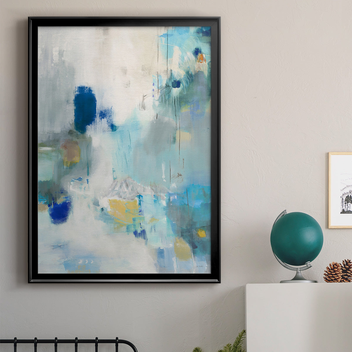 Celeste Motion II - Modern Framed Canvas Print