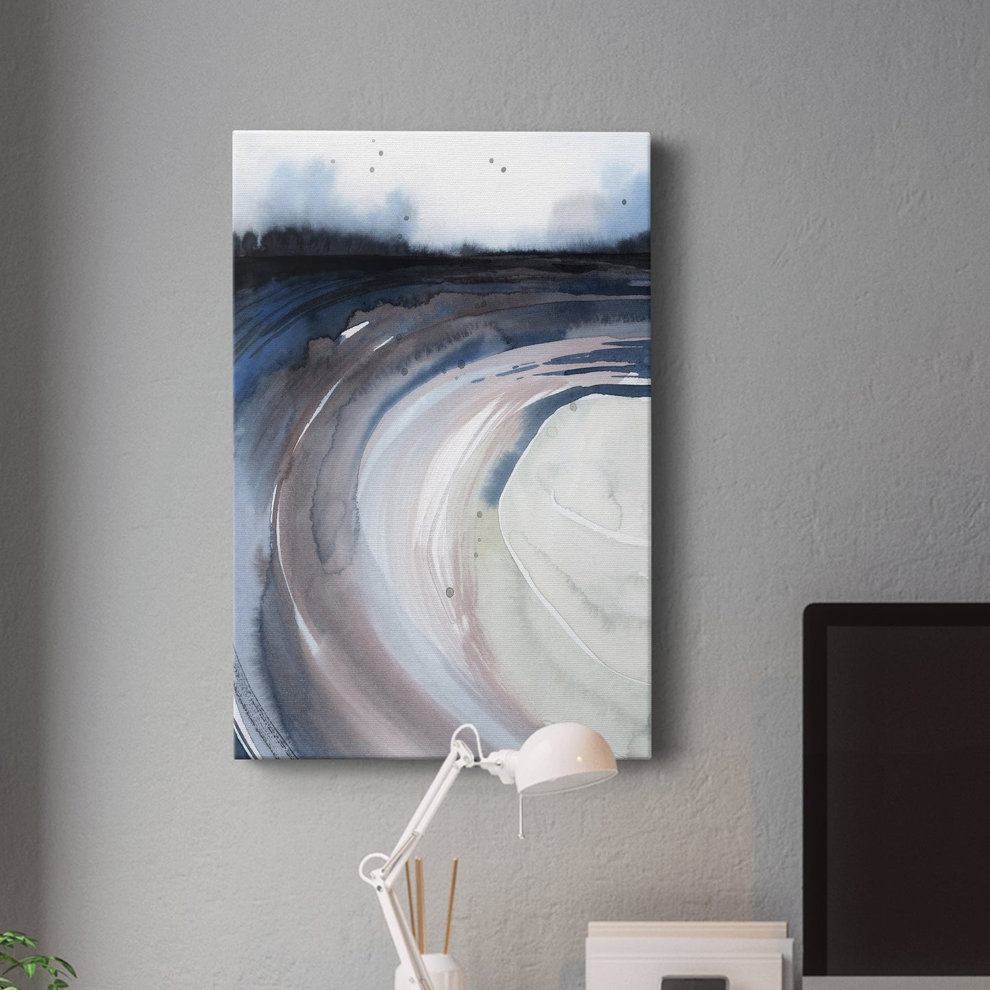 Geode Valley I Premium Gallery Wrapped Canvas - Ready to Hang