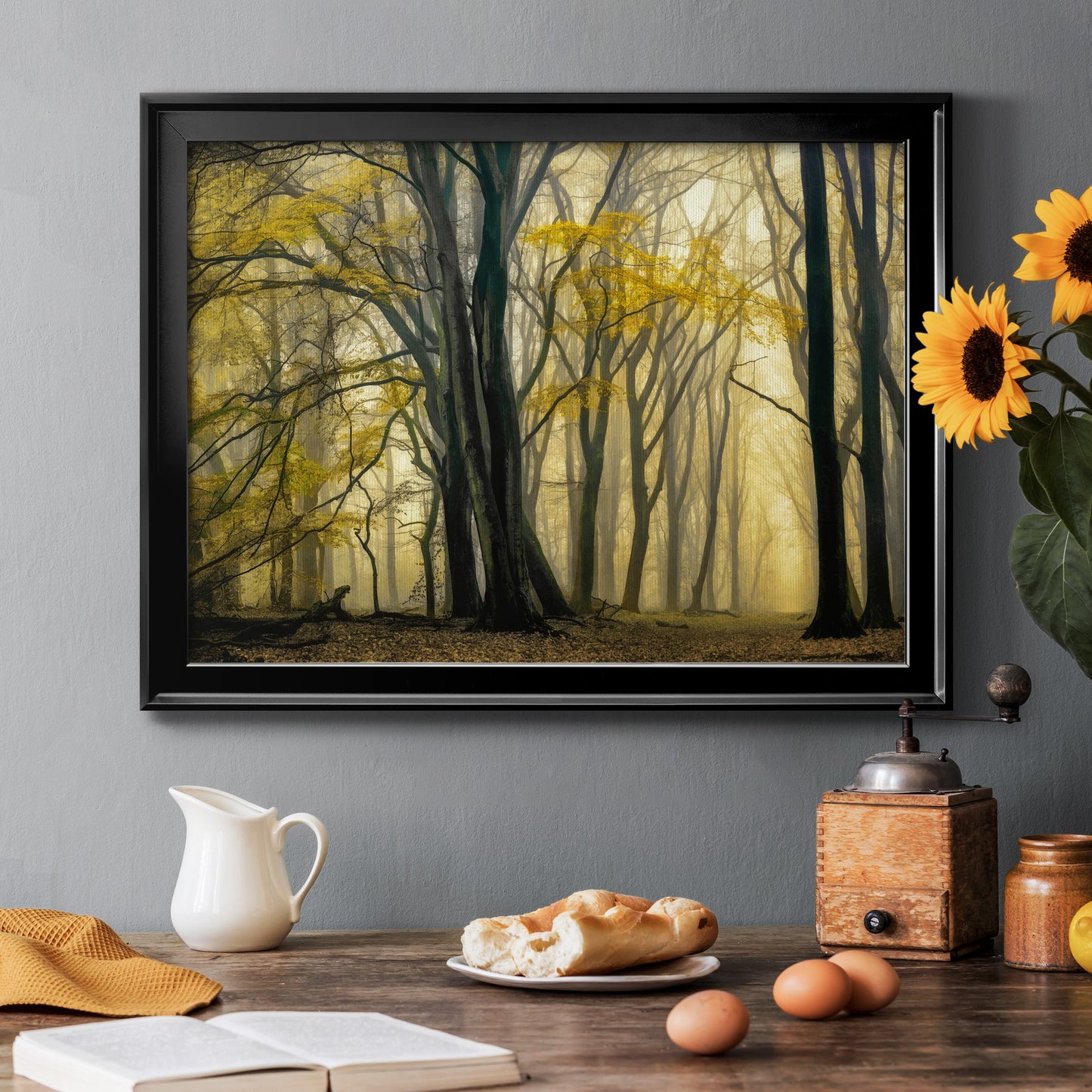 In Love with Golden Fall Premium Classic Framed Canvas - Ready to Hang