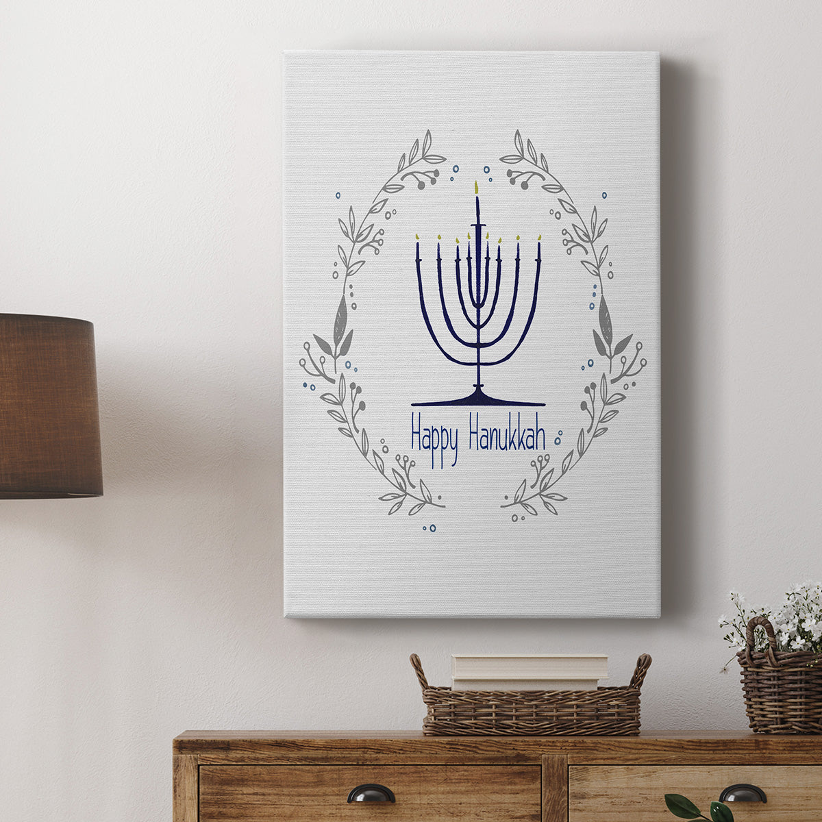 Happy Hanukkah II - Canvas Art Print